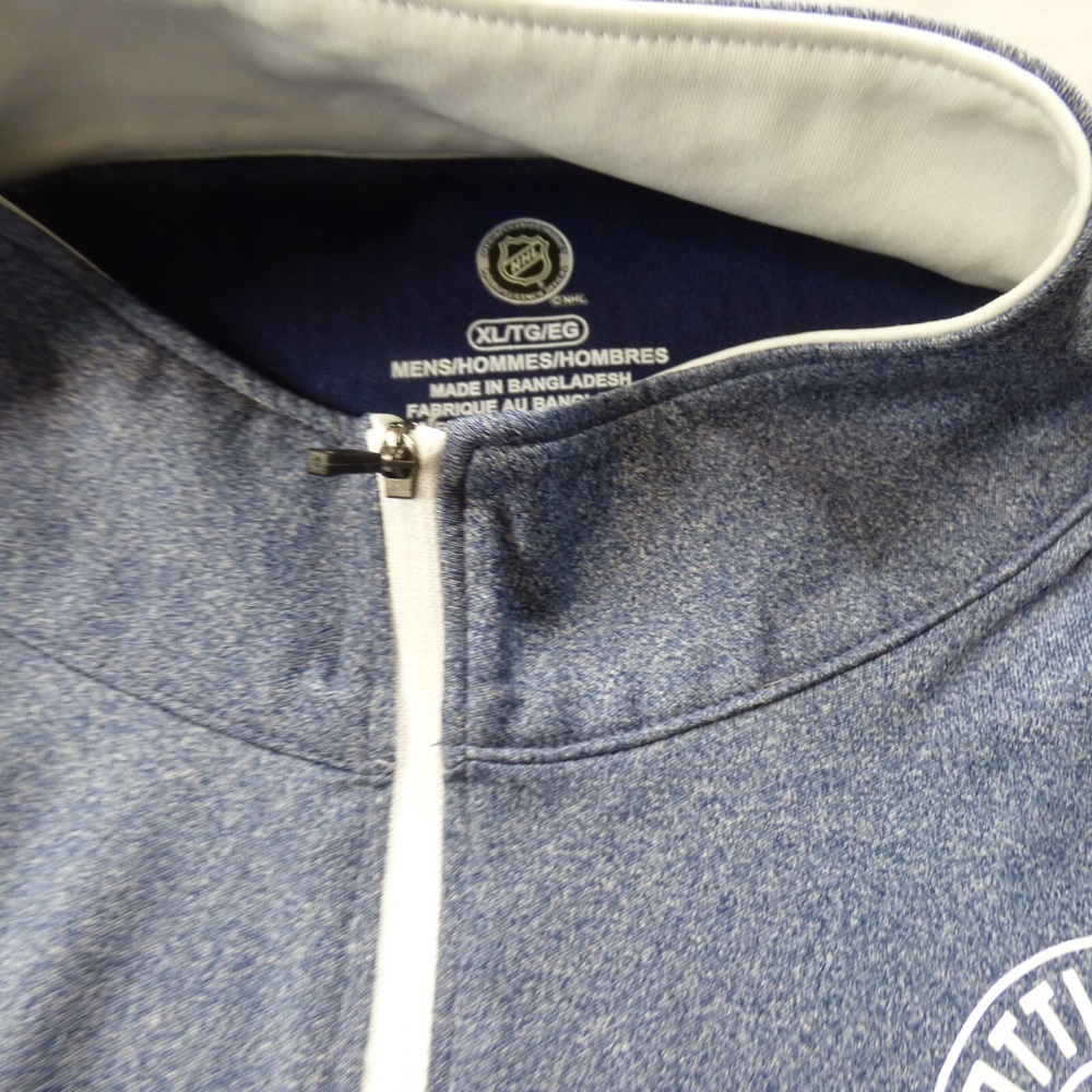 NHL Seattle Kracken Mens 1/4 Zip Pullover Long Sleeve Blue Size XL - Picture 4 of 7